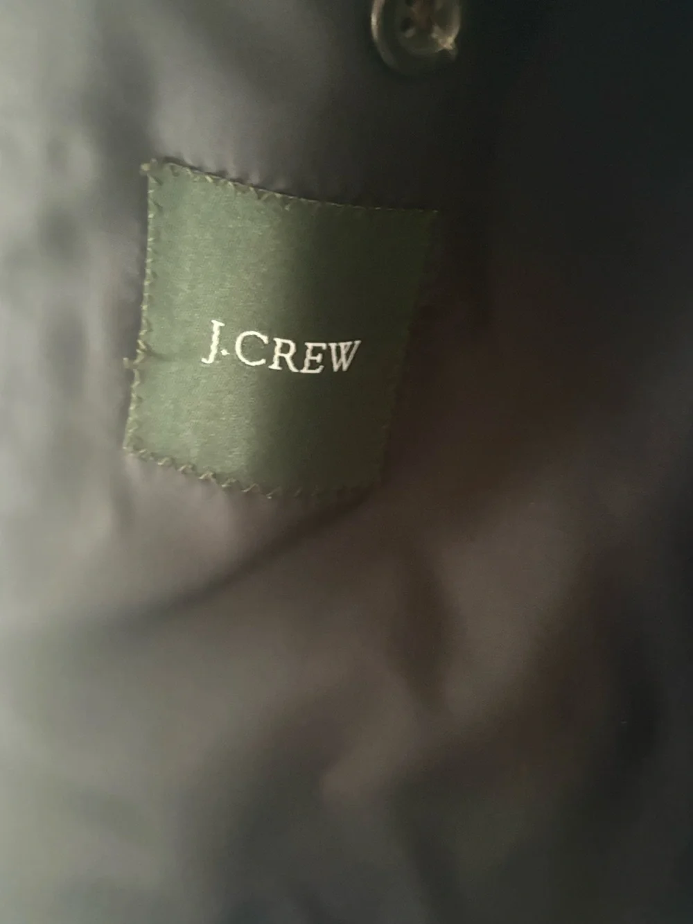 J. Crew Men's Black Three-Button Wool Blazer